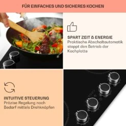 Kochheld 4-Zonen-Induktionskochfeld 6000W Dreh-Regler Glas Schwarz -Outdoor Grills Verkaufsgeschäft 10034947 de 0004 usp