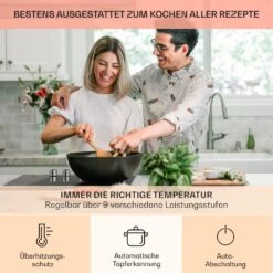 Kochheld 4-Zonen-Induktionskochfeld 6000W Dreh-Regler Glas Schwarz -Outdoor Grills Verkaufsgeschäft 10034947 de 0005 usp