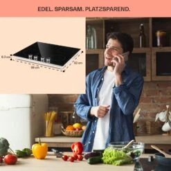 Kochheld 4-Zonen-Induktionskochfeld 6000W Dreh-Regler Glas Schwarz -Outdoor Grills Verkaufsgeschäft 10034947 de 0006 usp