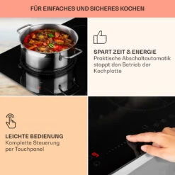 Virtuosa EcoAdapt Induktionskochfeld 4 Zonen 7200W Glas Schwarz -Outdoor Grills Verkaufsgeschäft 10034948 de 0004 usp