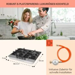 Alchemist 4 Zonen Gaskochfeld Aluminium-Brenner Glaskeramik Schwarz -Outdoor Grills Verkaufsgeschäft 10034969 de 0006 usp