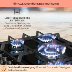 Alchemist 5 Zonen Gaskochfeld Aluminium-Brenner Glaskeramik Schwarz -Outdoor Grills Verkaufsgeschäft 10034970 de 0005 usp