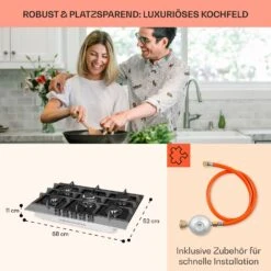 Alchemist 5 Zonen Gaskochfeld Aluminium-Brenner Glaskeramik Schwarz -Outdoor Grills Verkaufsgeschäft 10034970 de 0006 usp