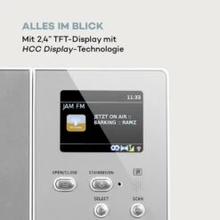 Connect Vertical Internetradio 2x5 Watt RMS CD IR/UKW/DAB+ Spotify BT -Outdoor Grills Verkaufsgeschäft 10034997 de 0007 logo