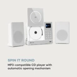 Connect Vertical Internetradio 2x5 Watt RMS CD IR/UKW/DAB+ Spotify BT -Outdoor Grills Verkaufsgeschäft 10034997 uk 0004 logo auna Connect Vertical Internetradio weiss reedit