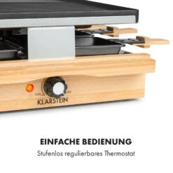 Tournedo Raclette 1200W Aluminiumguss 8 Personen Holz-Dekor -Outdoor Grills Verkaufsgeschäft 10035219 de 0006 logo