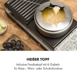 Fonduelette XL 3-in-1 Raclettegrill Fondue Naturstein 1650W 12 Pers -Outdoor Grills Verkaufsgeschäft 10035220 de 0004 logo