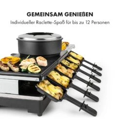 Fonduelette XL 3-in-1 Raclettegrill Fondue Naturstein 1650W 12 Pers -Outdoor Grills Verkaufsgeschäft 10035220 de 0005 logo