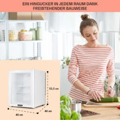Brooklyn 42 Mini-Kühlschrank Glastür LED Ablage -Outdoor Grills Verkaufsgeschäft 10035227 DE 0006 usp
