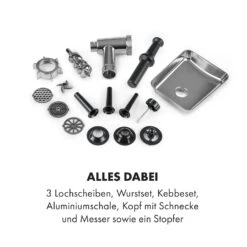 Kraftprotz Elektrischer Fleischwolf 700 W Kupfermotor Hack Wurst Kebbe Edelstahl -Outdoor Grills Verkaufsgeschäft 10035233 de 0006 logo