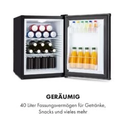 Klarstein Happy Hour Minibar 40L 5-15°C 23 DB LED-Licht -Outdoor Grills Verkaufsgeschäft 10035247 de 0004 logo