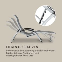 Sunnyvale Liegestuhl Mit Fußteil Aluminium 4-Stufen -Outdoor Grills Verkaufsgeschäft 10035337 de 0004 logo