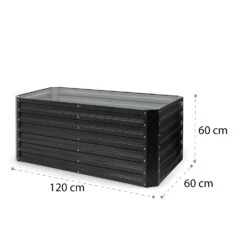 High Grow Straight Hochbeet 120x60x60cm 432l Stahl -Outdoor Grills Verkaufsgeschäft 10035350 yy 0008 logo blumfeldt High Grow Straight 120x60x60cm anthrazit