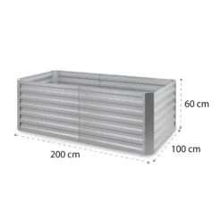 High Grow Straight Hochbeet 200x60x100cm 1200l Stahl 15 High Grow Straight Hochbeet 200x60x100cm 1200l Stahl -Outdoor Grills Verkaufsgeschäft 10035351 yy 0008 logo blumfeldt High Grow Straight 200x60x100cm silber