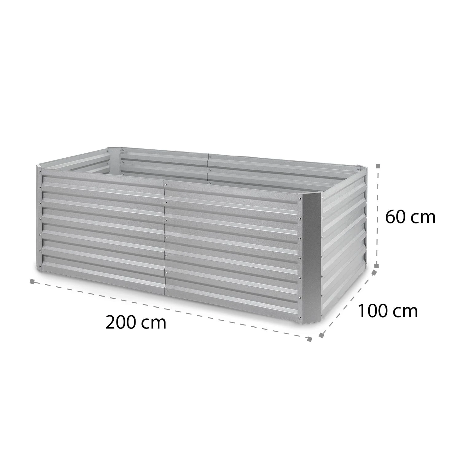 High Grow Straight Hochbeet 200x60x100cm 1200l Stahl 8 High Grow Straight Hochbeet 200x60x100cm 1200l Stahl – Bild 8