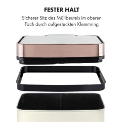 Royal Trash Rose Gold Sensor-Mülleimer 72 Liter Edelstahl -Outdoor Grills Verkaufsgeschäft 10035364 de 0009 logo