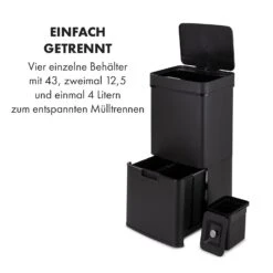 Royal Trash Matte Black Sensor-Mülleimer 72 Liter Edelstahl -Outdoor Grills Verkaufsgeschäft 10035365 de 0003 logo
