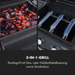 Kingsville Smoker Kombigrill Gas Kohle Smoker 13,5kW 3+1 Brenner -Outdoor Grills Verkaufsgeschäft 10035409 de 0003 logo