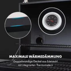 Kingsville Smoker Kombigrill Gas Kohle Smoker 13,5kW 3+1 Brenner -Outdoor Grills Verkaufsgeschäft 10035409 de 0010 logo