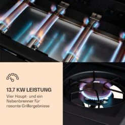 Valdosta 4.1 Gasgrill 4 X 2,8 KW + 2,5 KW Brenner Edelstahl Mobil -Outdoor Grills Verkaufsgeschäft 10035415 de 0004 logo