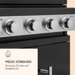 Valdosta 4.1 Gasgrill 4 X 2,8 KW + 2,5 KW Brenner Edelstahl Mobil -Outdoor Grills Verkaufsgeschäft 10035415 de 0006 logo