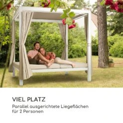 Eremitage Double XL Sunbed 2 Pers Stahl-Rahmen Sonnendach Vorhänge -Outdoor Grills Verkaufsgeschäft 10035430 de 0003 logo