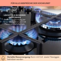 Illuminosa 4 Gaskochfeld 4-flammig Sabaf-Brenner Glaskeramik -Outdoor Grills Verkaufsgeschäft 10035464 de 0005 usp