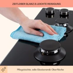 Illuminosa 4 Gaskochfeld 4-flammig Sabaf-Brenner Glaskeramik -Outdoor Grills Verkaufsgeschäft 10035464 de 0007 usp