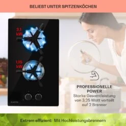 Trifecta Domino Gaskochfeld 2-flammig Triangle-Brenner Glaskeramik -Outdoor Grills Verkaufsgeschäft 10035468 de 0003 usp