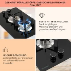 Trifecta Domino Gaskochfeld 2-flammig Triangle-Brenner Glaskeramik -Outdoor Grills Verkaufsgeschäft 10035468 de 0004 usp