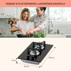 Trifecta Domino Gaskochfeld 2-flammig Triangle-Brenner Glaskeramik -Outdoor Grills Verkaufsgeschäft 10035468 de 0006 usp
