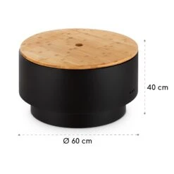 Pompeji Feuerschale Und Grill Ø60cm Stahl -Outdoor Grills Verkaufsgeschäft 10035515 yy 0007 logo blumfeldt Pompeji Feuerschale u Grill schwarz