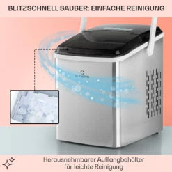 Arctic Porter Eiswürfelmaschine Bullet-Eis 12kg/24h Edelstahl -Outdoor Grills Verkaufsgeschäft 10035555 de 0005 usp