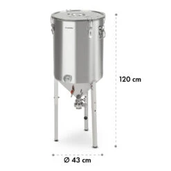 Gärkeller Pro XL Fermentierkessel 60 Liter Ablassventil 304-Edelstahl -Outdoor Grills Verkaufsgeschäft 10035622 yy 0010 logo Klarstein Conical Fermenter 60L
