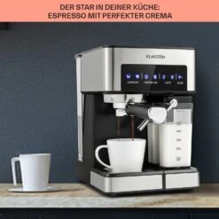 Arabica Comfort Espressomaschine 1350W 20 Bar 1,8l Touch-Bedienfeld -Outdoor Grills Verkaufsgeschäft 10035655 de 0004 usp