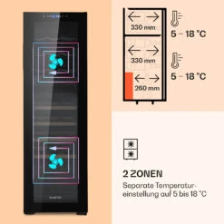 Bovella 27 Duo+ Zweizonen-Weinkühlschrank 74l 27 Fl. Glastür -Outdoor Grills Verkaufsgeschäft 10035697 de 0004 logo
