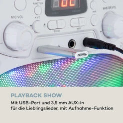 StarMaker Plus Karaoke-Anlage Karaokemaschine Bluetooth USB CD LED-Show RCA -Outdoor Grills Verkaufsgeschäft 10035747 de 0007 logo