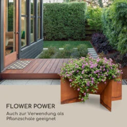 Desert Rust Square Feuerschale Pflanzschale Stahl 52x46 Cm Rost-Optik -Outdoor Grills Verkaufsgeschäft 10035751 de 0005 logo