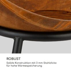 Fireball Rust Feuerschale 60 Cm Ø Kippbare Rost-Finish Rost / Holz -Outdoor Grills Verkaufsgeschäft 10035771 de 0004 logo