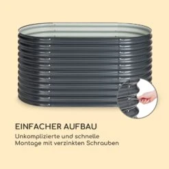 High Grow Hochbeet 160 X 80 X 80 Cm Stahl-Wellblech Einfacher Aufbau -Outdoor Grills Verkaufsgeschäft 10035814 de 0005 logo