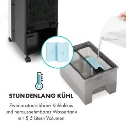 Cooler Rush Ventilator Luftkühler 5,5L 45W Fernbedienung 5x Eispack -Outdoor Grills Verkaufsgeschäft 10035824 de 0006 logo