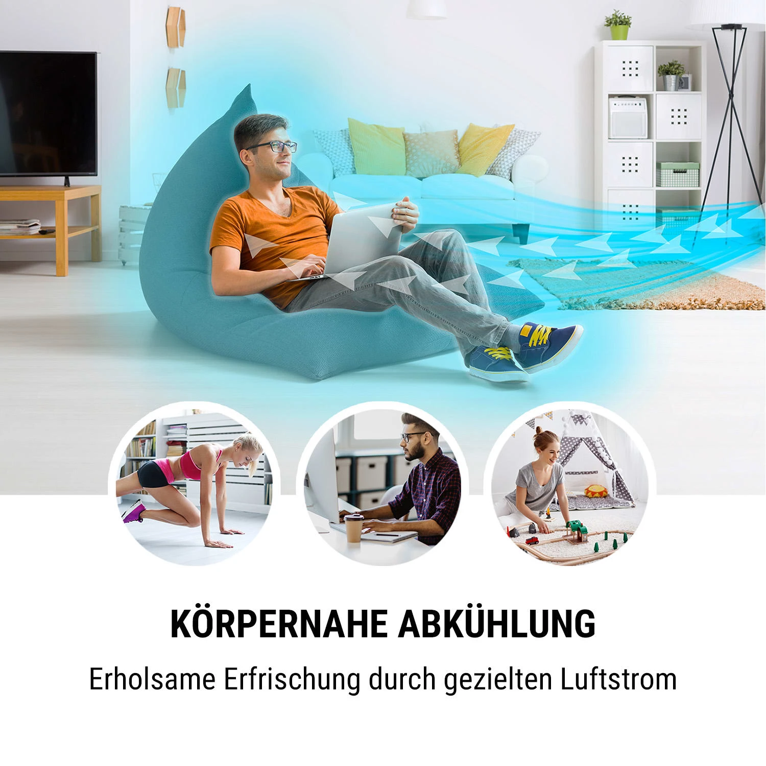 Arctic Cube 4-in-1 Luftkühler 40 Watt 230 M3/h 2 Kühlakkus 2 Arctic Cube 4-in-1 Luftkühler 40 Watt 230 M3/h 2 Kühlakkus – Bild 2