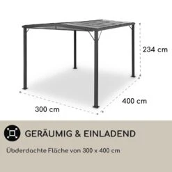 Pantheon Solid Sky Flat Pergola Vordach 3x4m Polycarbonat 10 Pantheon Solid Sky Flat Pergola Vordach 3x4m Polycarbonat -Outdoor Grills Verkaufsgeschäft 10035871 de 0004 usp