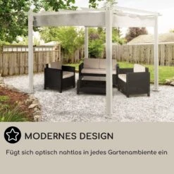 Pantheon Pergola Aluminiumkantrohr 3x3m 4 Eckpfosten Wasserabweisend -Outdoor Grills Verkaufsgeschäft 10035875 DE 0006 usp