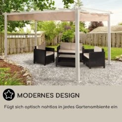 Pantheon Pergola Aluminiumkantrohr 3x4m 4 Eckpfosten Wasserabweisend -Outdoor Grills Verkaufsgeschäft 10035878 DE 0006 usp