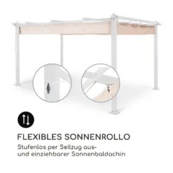 Pantheon Pergola Aluminiumkantrohr 3x4m 4 Eckpfosten Wasserabweisend -Outdoor Grills Verkaufsgeschäft 10035878 de 0004 logo