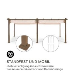 Pantheon Rust Pergola Aluminium 3x6m 6 Eckpfosten Wasserabweisend -Outdoor Grills Verkaufsgeschäft 10035891 de 0003 logo