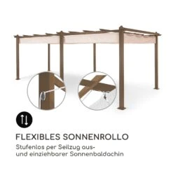 Pantheon Rust Pergola Aluminium 3x6m 6 Eckpfosten Wasserabweisend -Outdoor Grills Verkaufsgeschäft 10035891 de 0004 logo