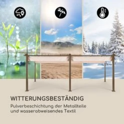 Pantheon Rust Pergola Aluminium 3x6m 6 Eckpfosten Wasserabweisend -Outdoor Grills Verkaufsgeschäft 10035891 de 0005 logo