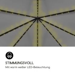 Pantheon Solid Sky Ambient Solar Pavillon Mit Grauem Dach 3x3m Polycarbonat Aluminium -Outdoor Grills Verkaufsgeschäft 10035899 de 0003 logo